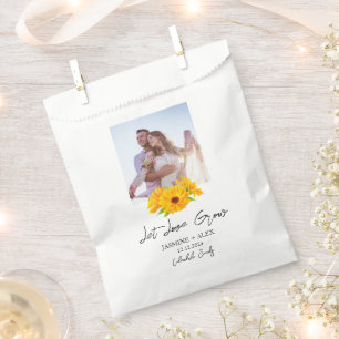 Let Love Grow l Calendula Seeds Photo Wedding  Favour Bags