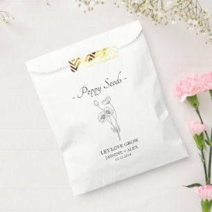 Let Love Grow l Poppy Seeds Wedding Favour Bags