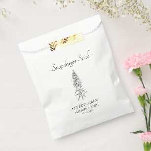 Let Love Grow l Snapdragon Seeds Wedding Favour Bags