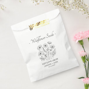 Let Love Grow l Wildflower Seeds Wedding Favour Bags