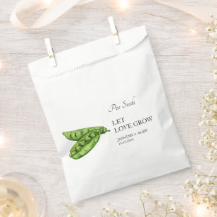 Let Love Grow   Peas Seed Wedding Favour Bag