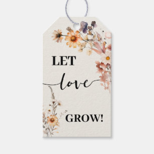 Let Love Grow Plant Gift Autumn Wildflowers Tags