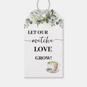 Let Love Grow Plant Gift Eucalyptus Matcha Favor Gift Tags