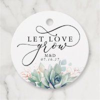 Let Love Grow Rose Gold Greenery Elegant Wedding