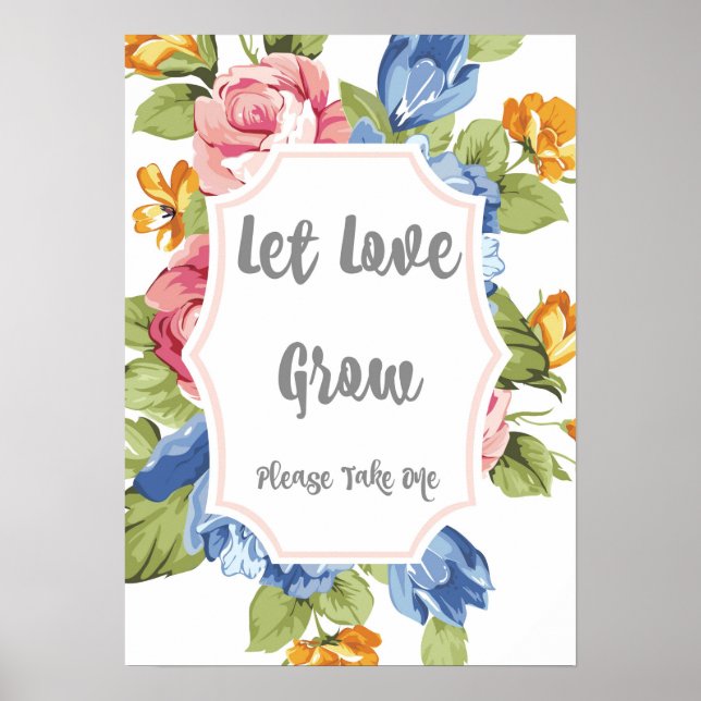 Let Love Grow Sign (Front)