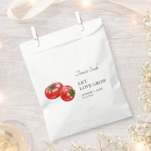 Let Love Grow   Tomato Seed Wedding Favour Bag