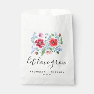 Let Love Grow Wedding Seed Packet Favour Bags