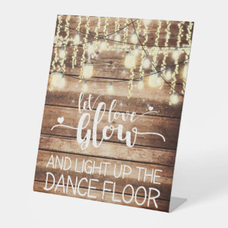 Let Love Grow Wedding Sign
