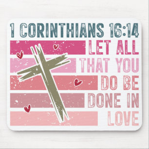 Let Love Lead Scripture Mouse Mat