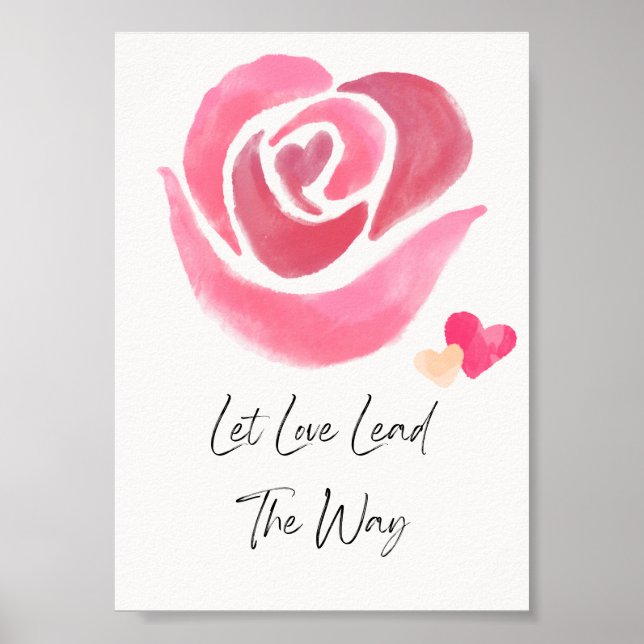 Let Love Lead The Way - Inspirational  Poster (Front)