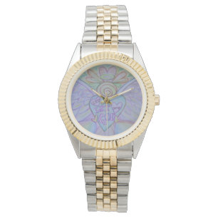 Let Love Let God Guardian Angel Custom Wrist Watch