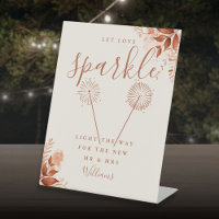 Let Love Sparkle Rustic Floral Fall Wedding