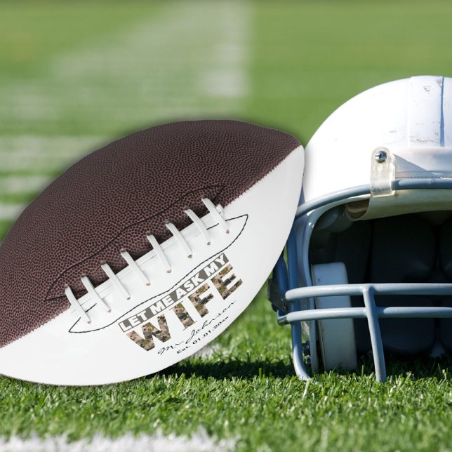 Let me ask my wife funny personalised american football (Creator Uploaded)