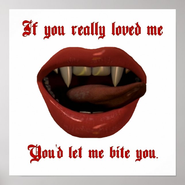 Let Me Bite You Poster (Front)