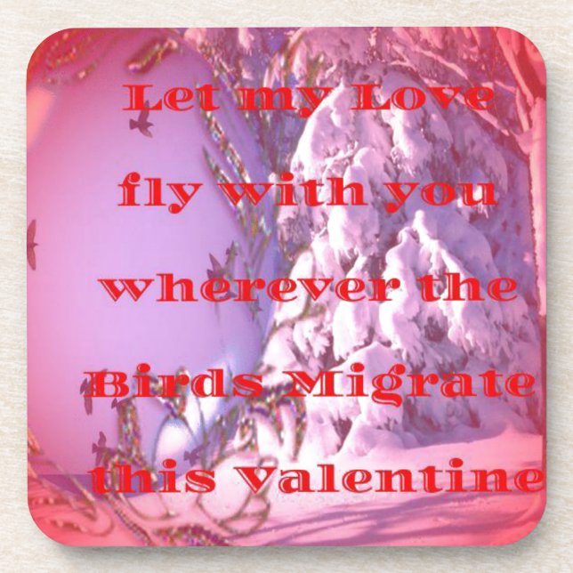 Let me fly with you to valentine.png coaster (Front)