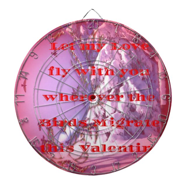 Let me fly with you to valentine.png dartboard (Front)