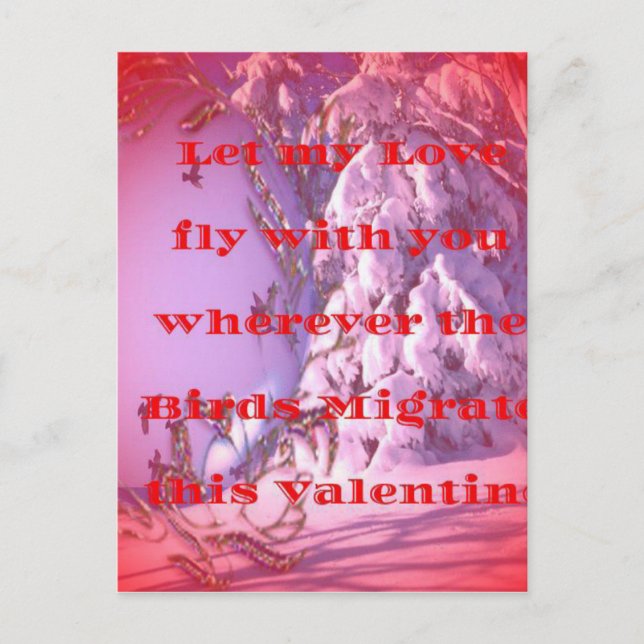 Let me fly with you to valentine.png holiday postcard (Front)
