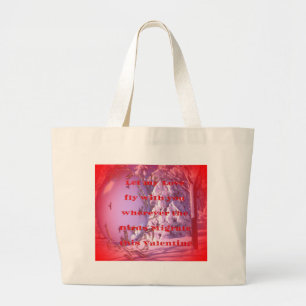 Let me fly with you to valentine.png large tote bag
