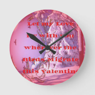 Let me fly with you to valentine.png round clock
