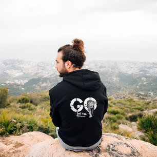 Let me GO Leopard black T-Shirt Hoodie