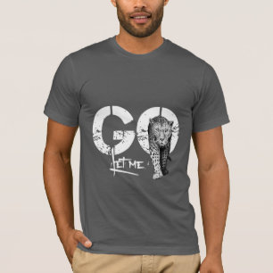 Let me GO Leopard grey T-Shirt
