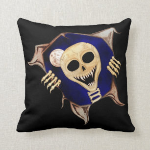 Let Me Out (Escaping Skeleton) Cushion