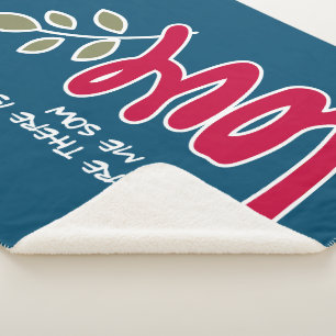 Let me sow love sherpa blanket