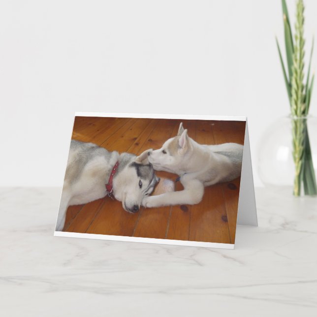 Let me whisper in your ear...."I love you". Holiday Card (Front)