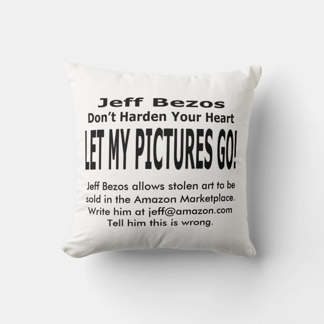 Let My Pictures Go! Cushion (Front)