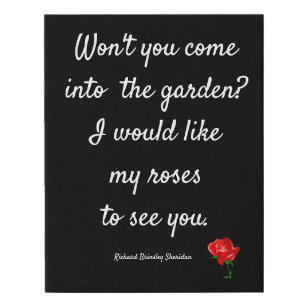 Let My Roses See You --- Art Print