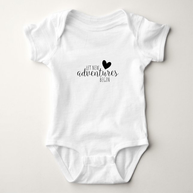 Let New Adventures Begin Baby Bodysuit (Front)