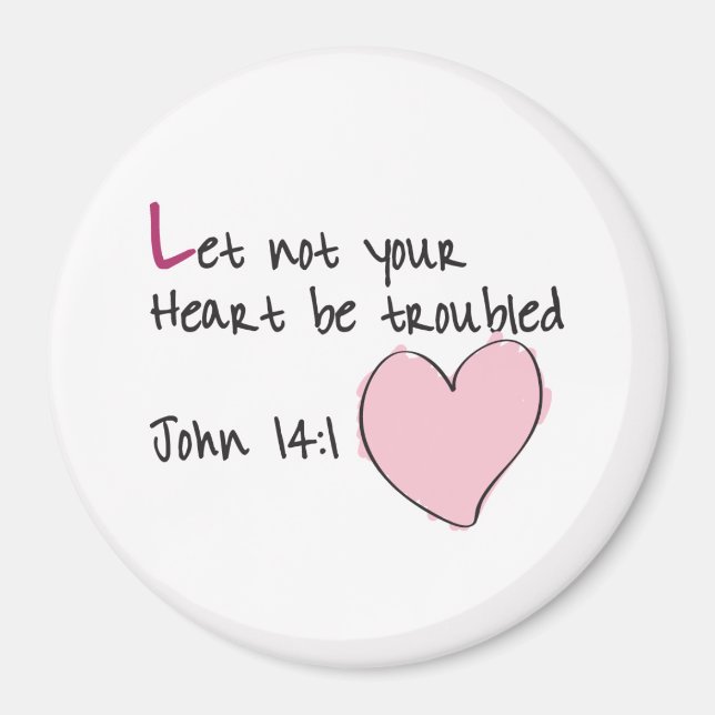 Let not your heart be troubles magnet (Front)