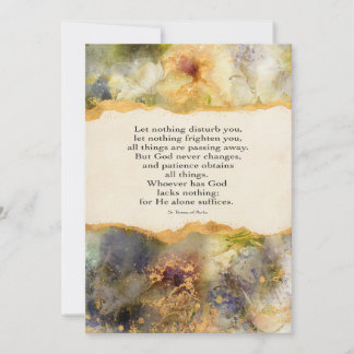 Let Nothing Disturb You