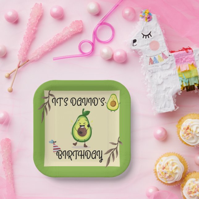 "Let’s Avo-Celebrate! Birthday Bash" Plate (Party)