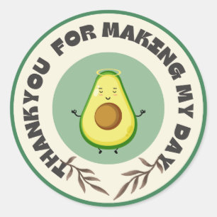 "Let’s Avo-Celebrate! Birthday Bash Sticker" Classic Round Sticker