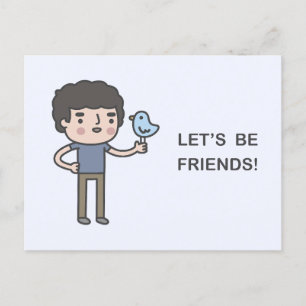 Let’s Be Friends! Postcard