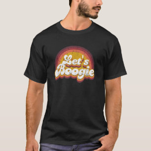 Let s Boogie Kidcore Aesthetic Retro Rainbow Danci T-Shirt