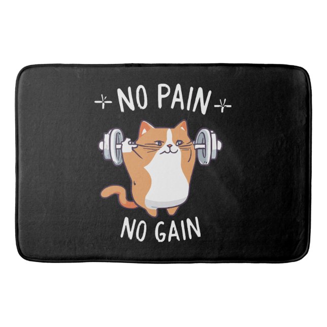 Let s Build Some Muscle! Gym Time! Bath Mat (Front)
