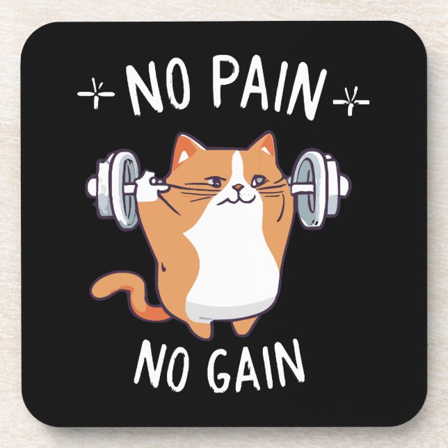 Let s Build Some Muscle! Gym Time! Coaster (Front)