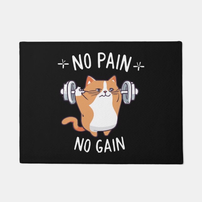 Let s Build Some Muscle! Gym Time! Doormat (Front)
