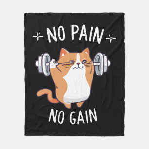 Let s Build Some Muscle! Gym Time! Fleece Blanket