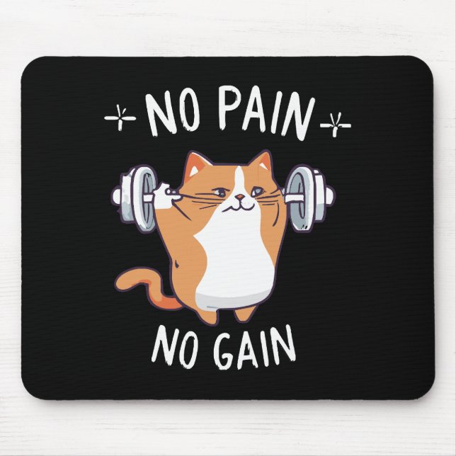 Let s Build Some Muscle! Gym Time! Mouse Mat (Front)