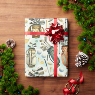 Let’s Celebrate with a Golf Party Wrapping Paper