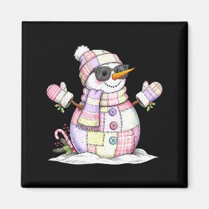 Let’s Chill Snowman Christmas Coffee Cute Holiday  Magnet