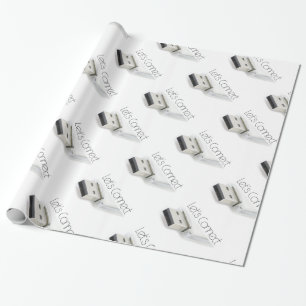 Let’s connect USB Wrapping Paper