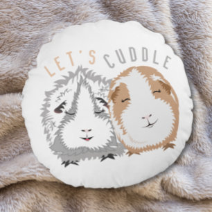 Let’s Cuddle Guinea Pig Round Cushion