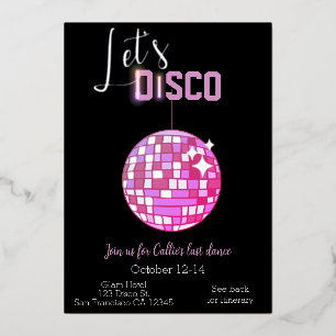 Let’s Disco Bachelorette Last Dance Neon
