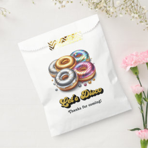 Let’s Disco Metallic Doughnut Birthday Party Favour Bags