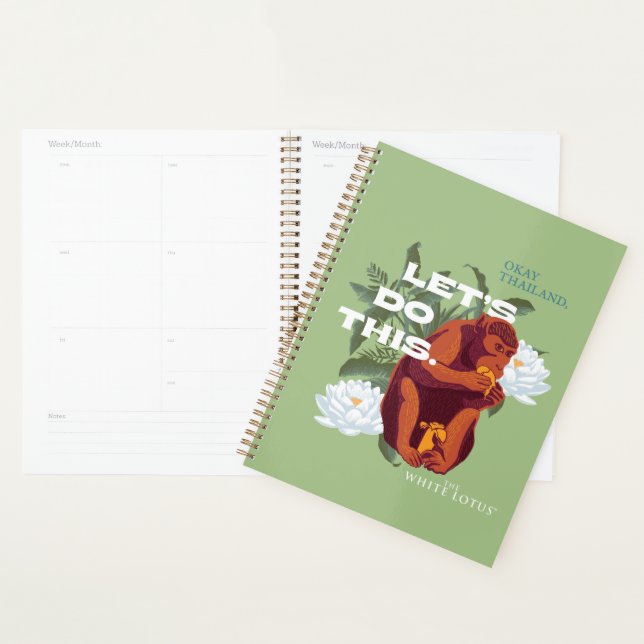 "Let’s Do This" Monkey - The White Lotus Planner (Display)