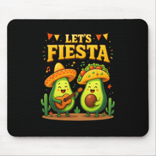 Let’s Fiesta Mexican Cinco De Mayo Avocado Tacos D Mouse Mat